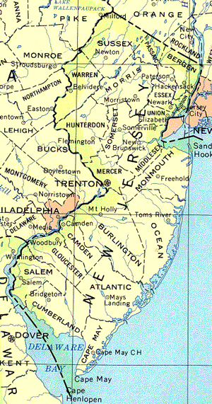 maps of new jersey. map of New Jersey below.